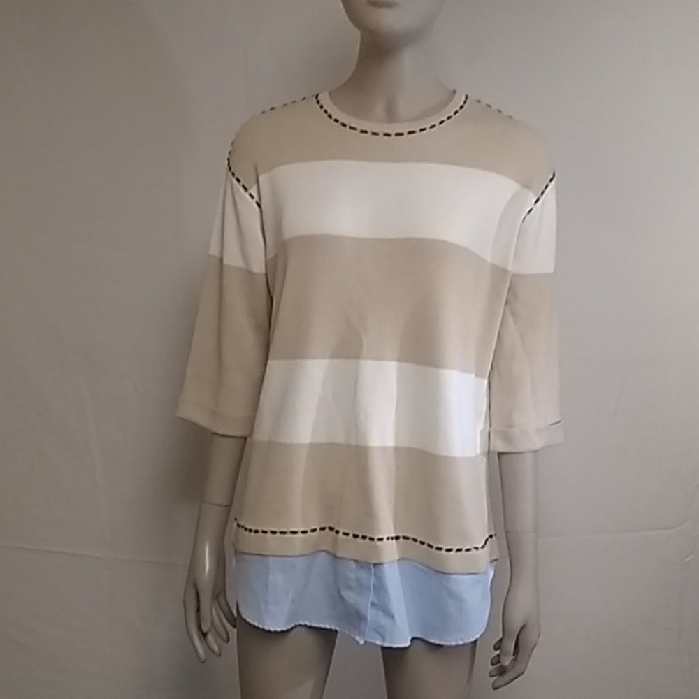Women's English Factory Combo Sweater Size Sm